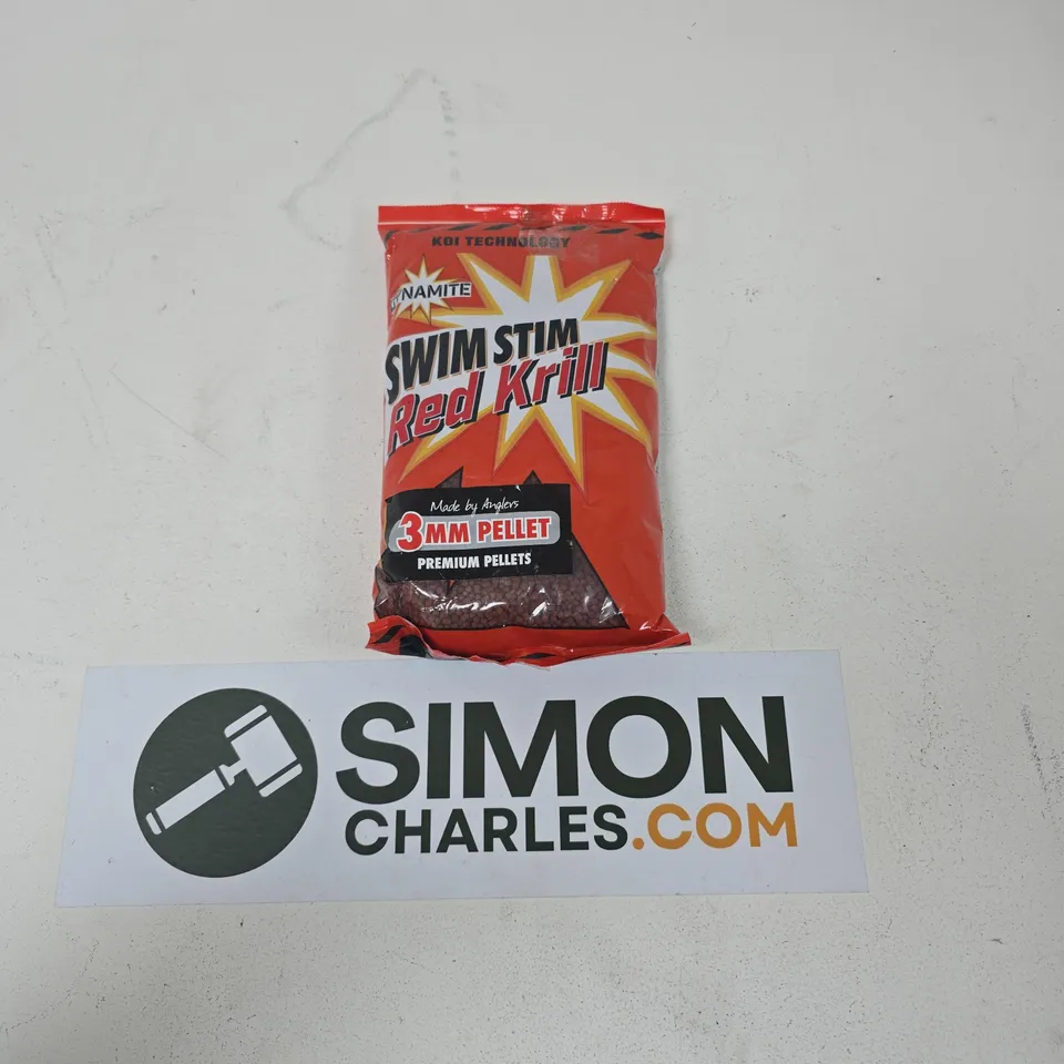 DYNAMITE SWIM STIM RED KRILL 3MM PELLETS – PREMIUM FISHING PELLETS