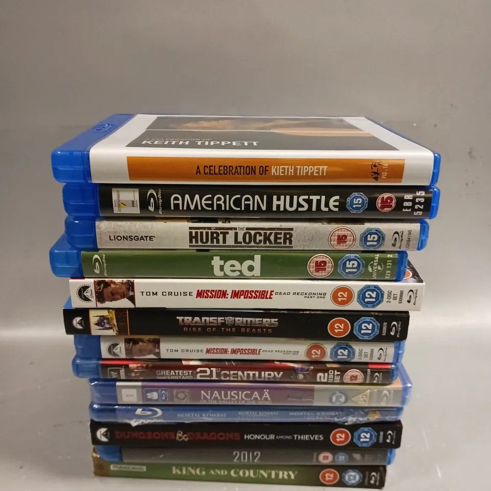 13 X ASSORTED BLU-RAY FILMS TO INCLUDE AMERICAN HUSTLE, TED, TRANSFORMERS ETC 