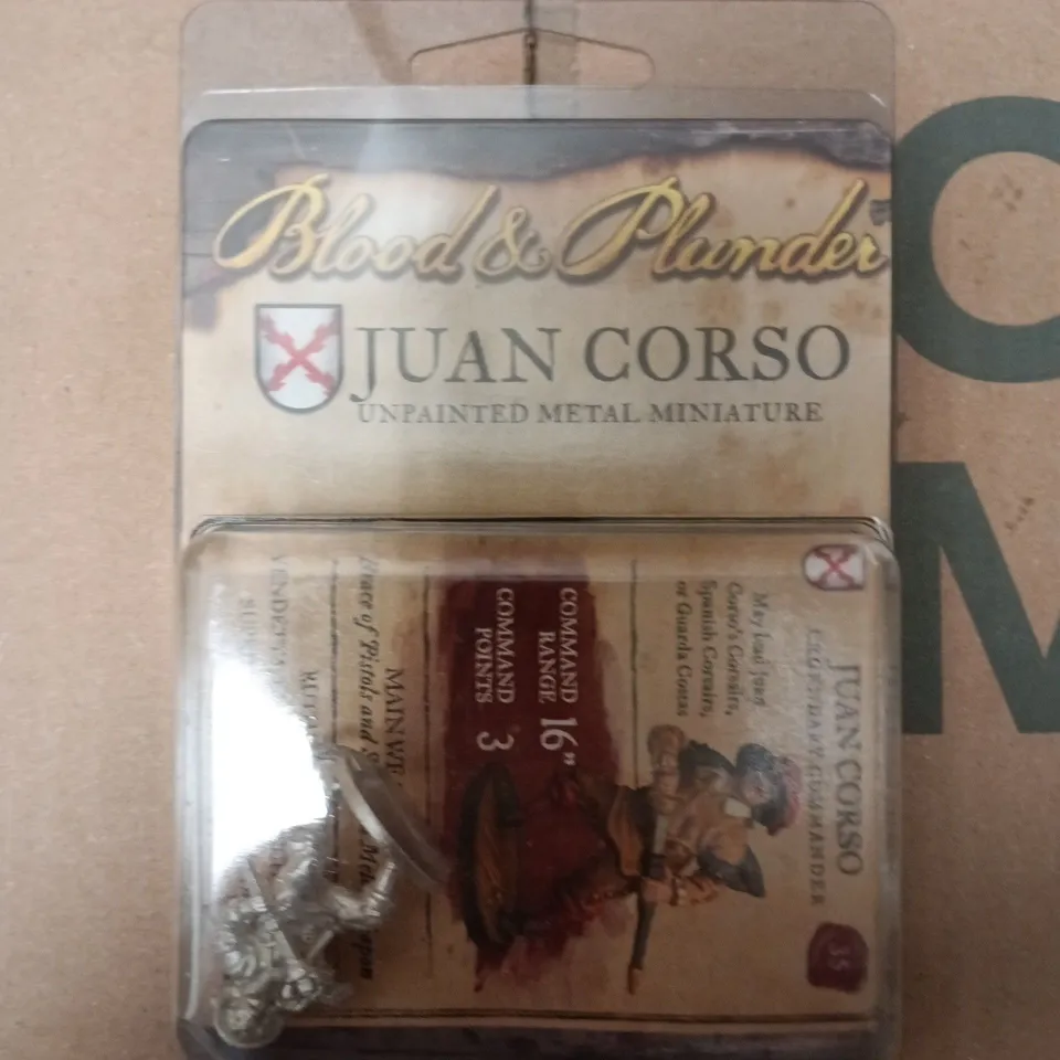 BLOOD & THUNDER JUAN CORSO UNPAINTED METAL MINIATURE