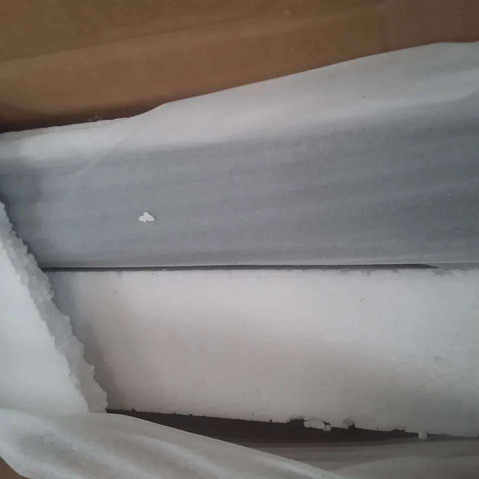 BOXED ELGIN EXTENDING GLASS COFFE TABLE (BOX 1 OF 2 ONLY) (1 BOX ONLY) INCOMPLETE