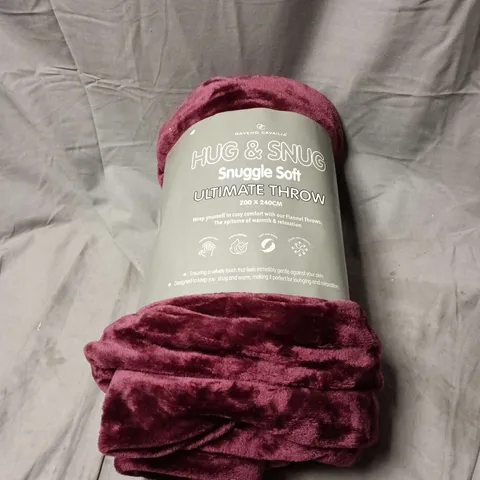 GAVENO CAVALIA SNUGGLE SOFT ULTIMATE THROW 200 X 240CM