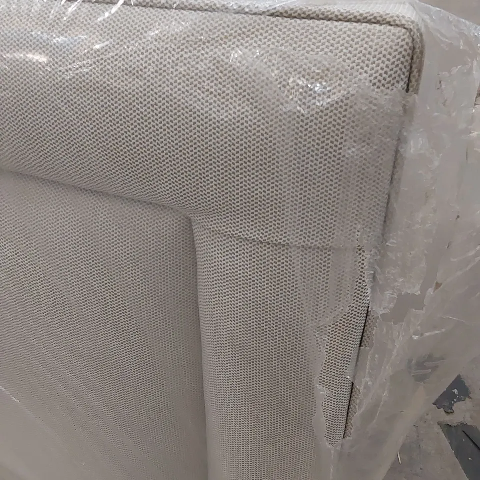 BAGGED DESIGNER 135cm DOUBLE SIZE FABRIC UPHOLSTERED HEADBOARD 