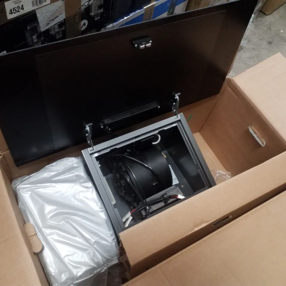 BOXED BOSCH SERIES 2 WALL-MOUNTED COOKER HOOD 80 CM CLEAR GLASS BLACK PRINTED, BLACK