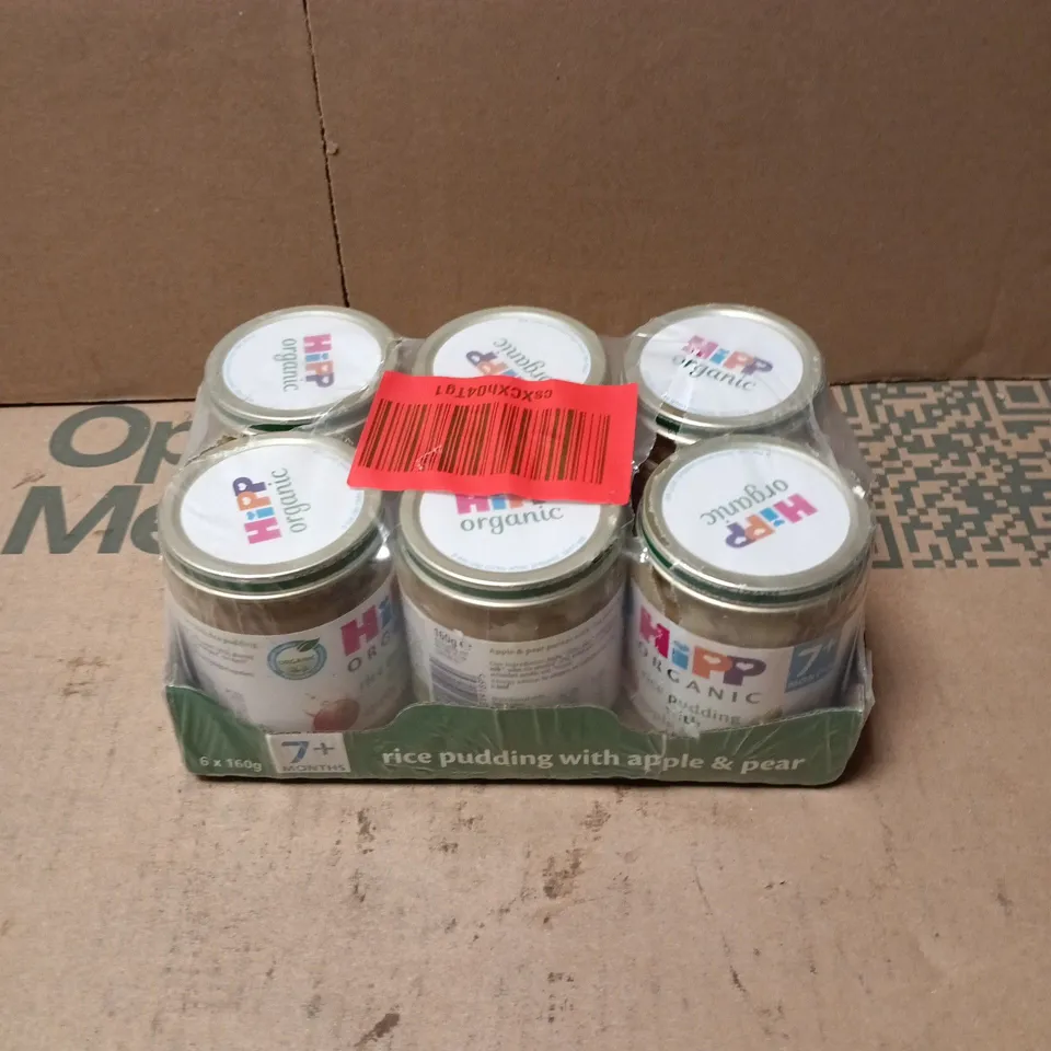 HIPP ORGANIC RICE PUDDING WITH APPLE & PEAR – 6 X 160G 