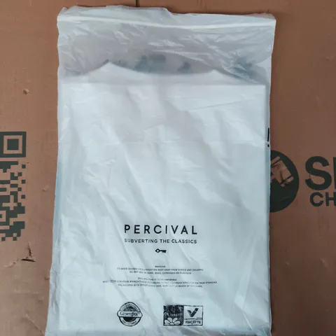 BAGGED PERCIVAL WAVE T-SHIRT IN WHITE SIZE LARGE