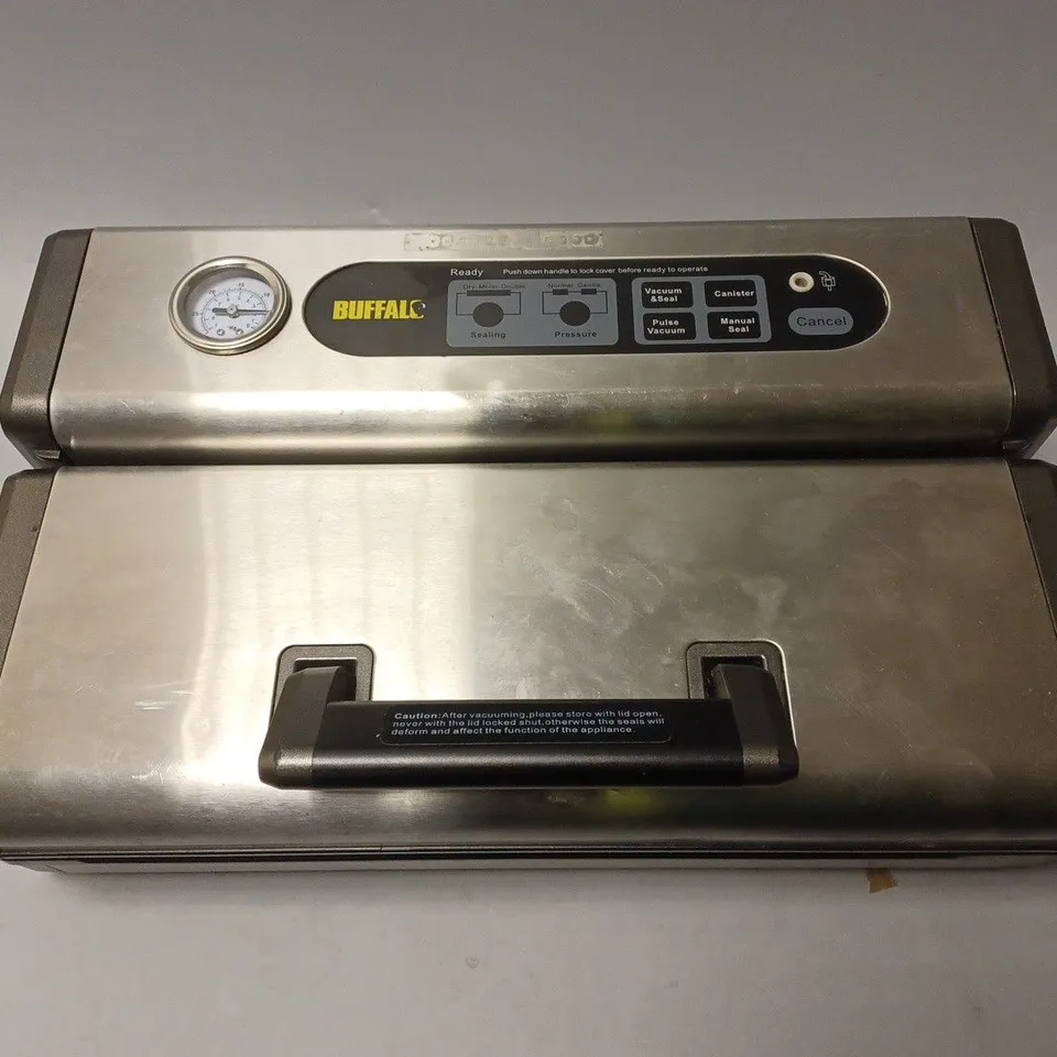 UNBOXED BUFFALO VACUUM PACK MACHINE STAINLESS STEEL 30CM FOOD PACKING SEALER KITCHEN