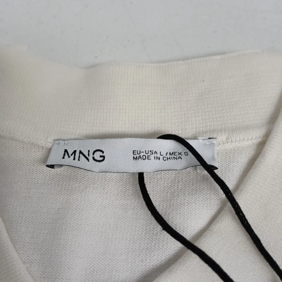 MNG WHITE POLO SHIRT – EU-L / US-L