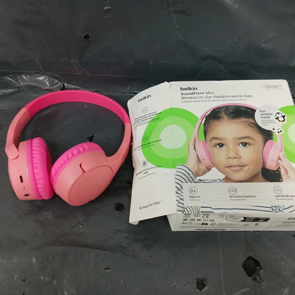 BELKIN PINK SOUNDFORM KIDS HEADPHONES