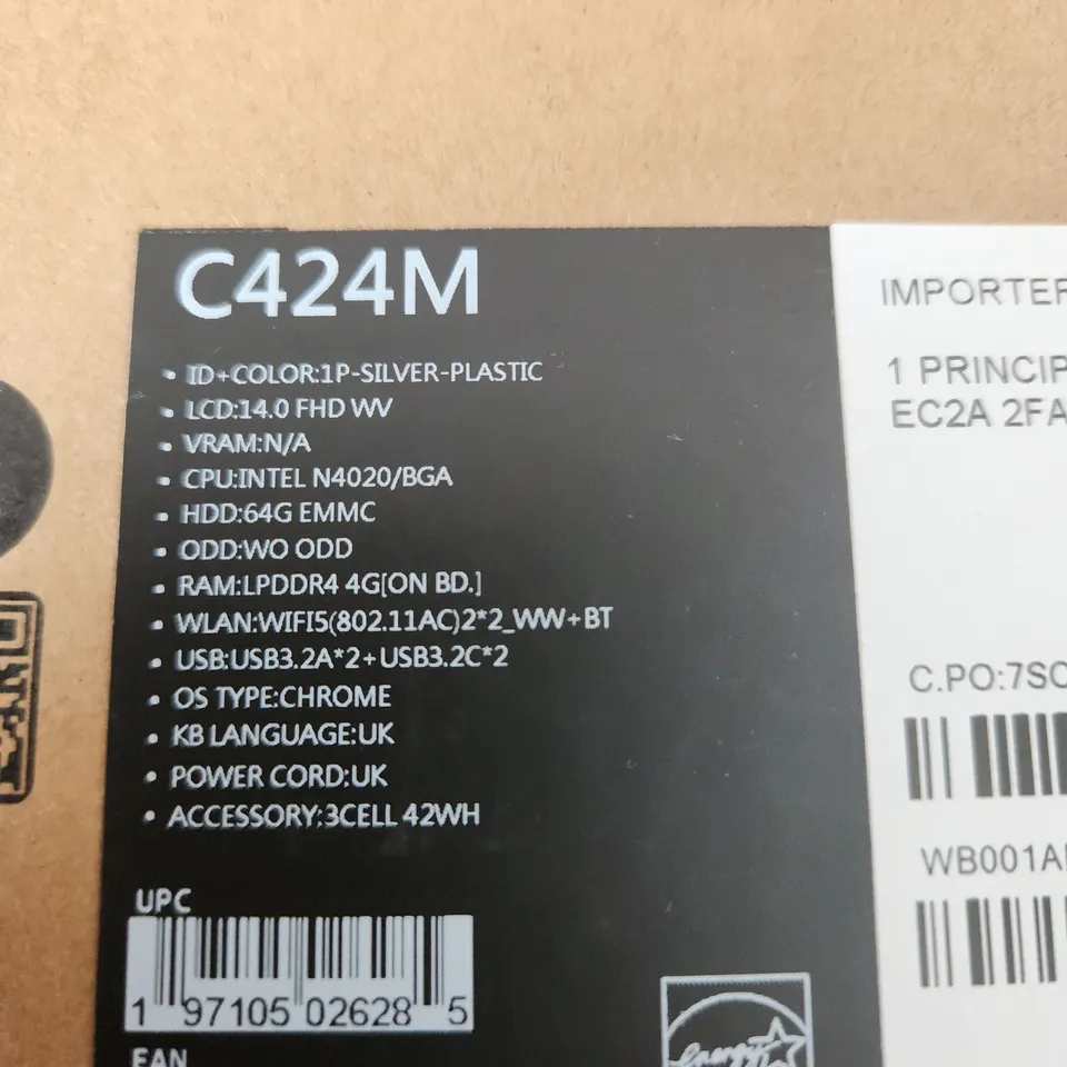 ASUS C424M CHROMEBOOK