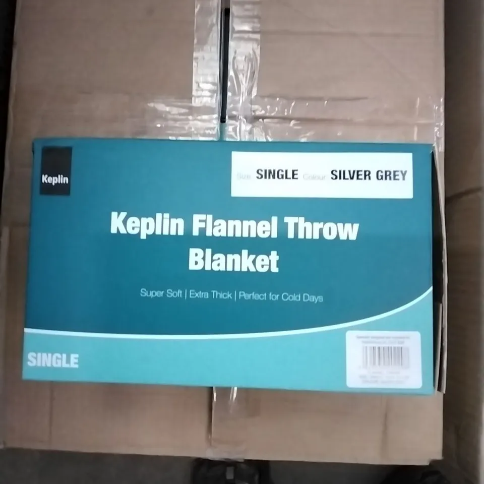 BOXED KEPLIN FLANNEL THROW BLANKET 