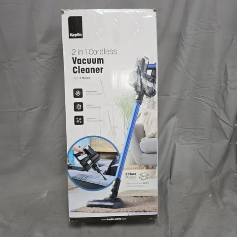 KEPLIN 2-IN-1 CORDLESS VACUUM CLEANER – BOXED, 2 MODES