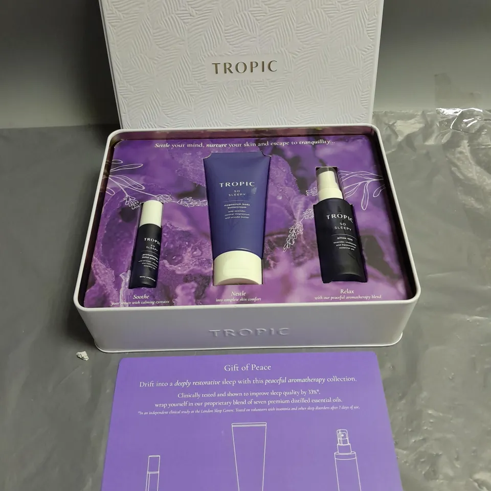 BOXED TROPIC GIFT OF PEACE SLEEP COLLECTION