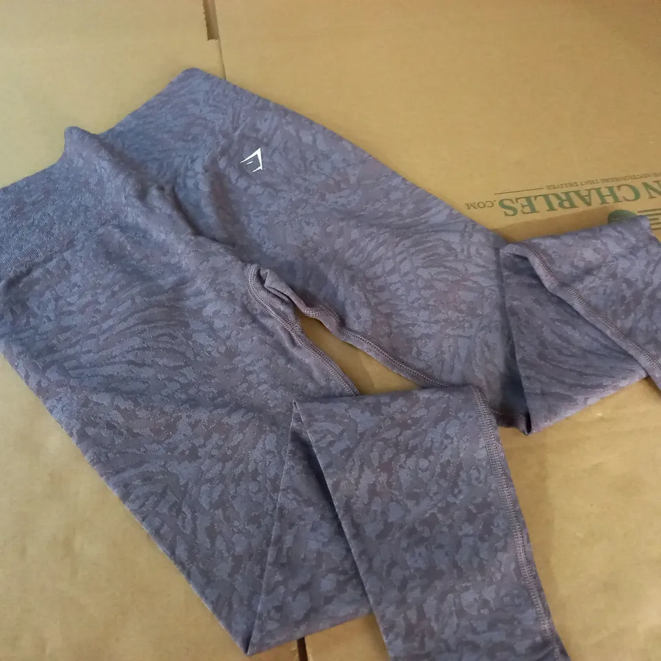 GYMSHARK PURPLE TRAINING LEGGINGS - M