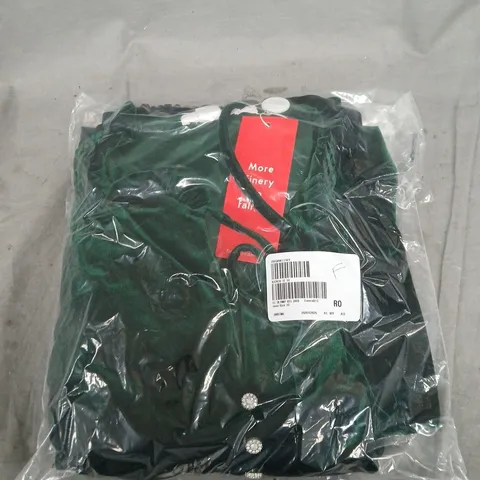 BAGGED FINERY LONDON OLYMPIA VELVET MIDI DRESS - SIZE 18