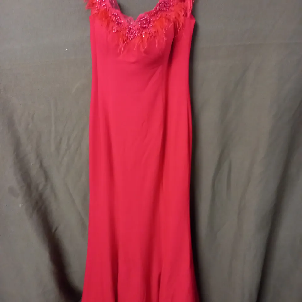 RED OCCASIONAL DRESS - SIZE UNSPECIFIED