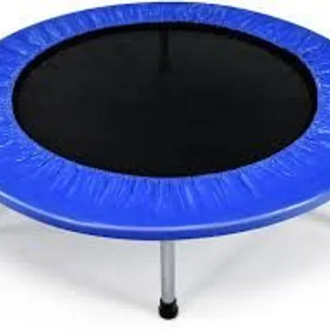 BOXED COSTWAY 38'' MINI FOLDING TRAMPOLINE PORTABLE RECREATIONAL FITNESS REBOUNDER - BLUE