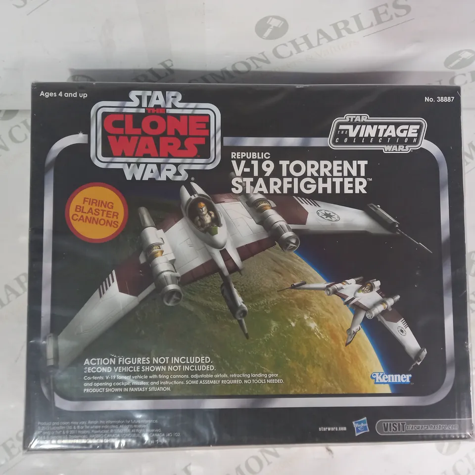 KENNER 38887 STAR WARS THE CLONE WARS REPUBLIC V-19 TORRENT STARFIGHTER