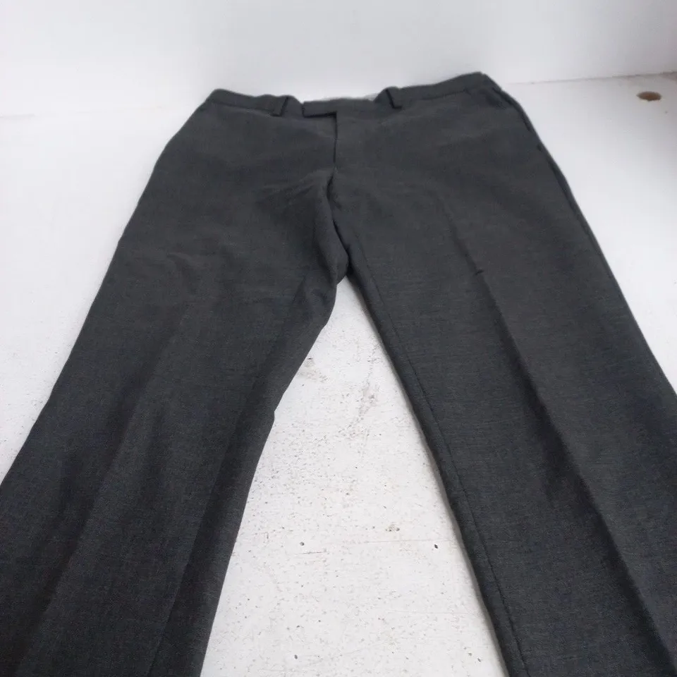 T.M. LEWIN SLIM FIT GREY TROUSERS – 32R