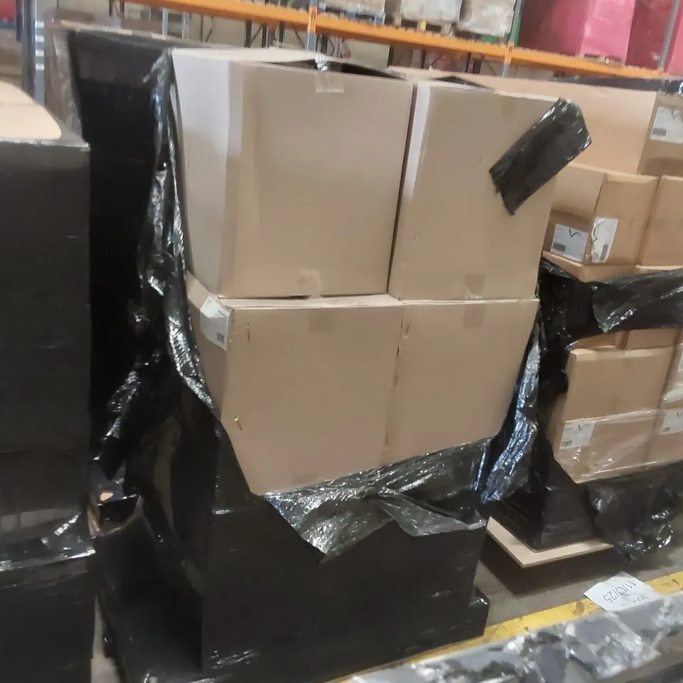 PALLET CONTAINING A LARGE QUANTITY OF BATHROOM FURNITURE PARTS INCLUDING: VANITY UNIT CARCASS ECT