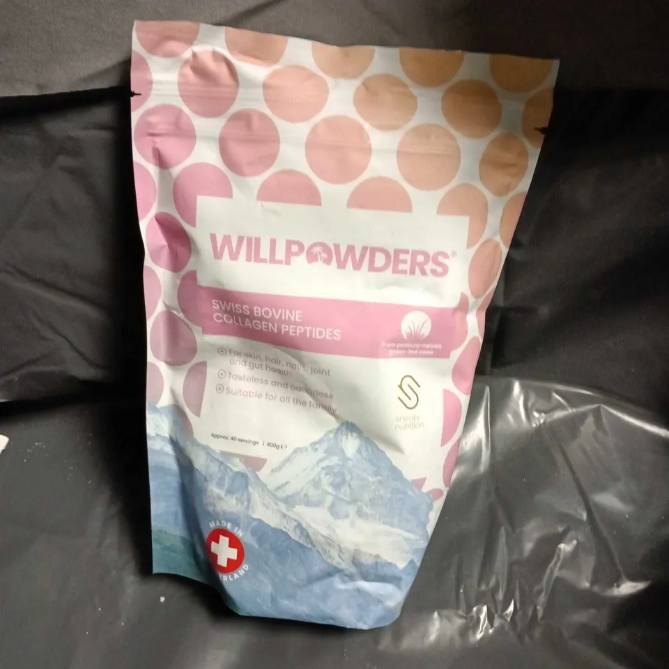 WILLPOWDERS SWISS BOVINE COLLAGEN PEPTIDES – 400 G