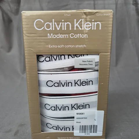 BOXED CALVIN KLEIN TRUNKS - X5 - LARGE