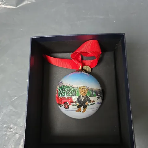 RALPH LAUREN 2025 LIMITED EDITION CHRISTMAS BAUBLE IN BOX