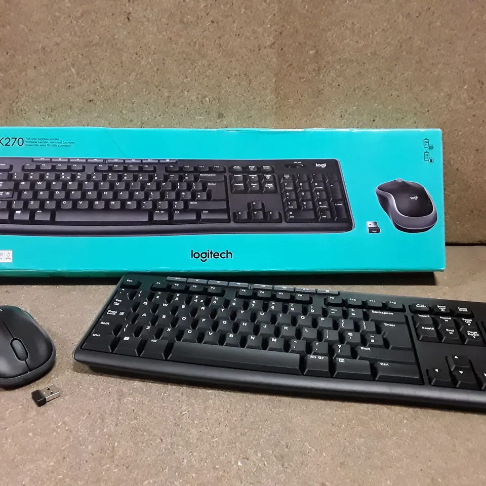 BOXED LOGITECH MK270 WIRELESS KEYBOARD AND MOUSE