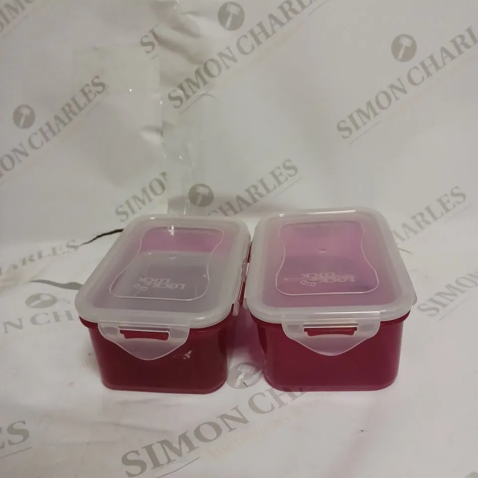 LOCK AND LOCK FOOD STORAGE BOX SET - BERRY 15pc