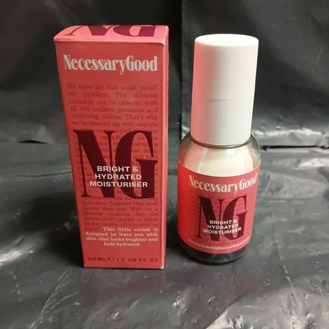 NECESSARY GOOD BRIGHT & HYDRATED MOISTURISER – 50 ML, BOXED