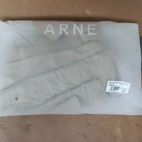 BAGGED ARNE AZTEC 2.0 RELAXED FIT T-SHIRT IN STONE SIZE MEDIUM