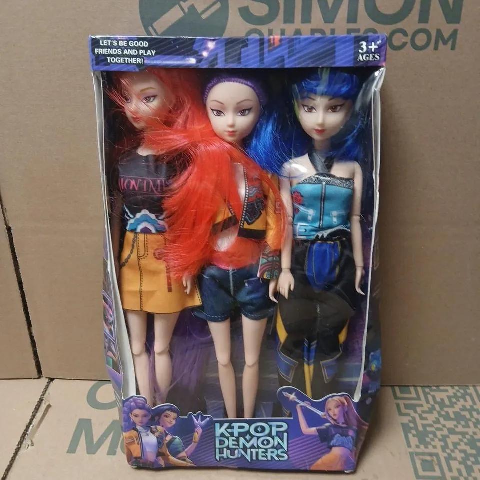KPOP DEMON HUNTERS DOLLS – SET OF 3, BOXED