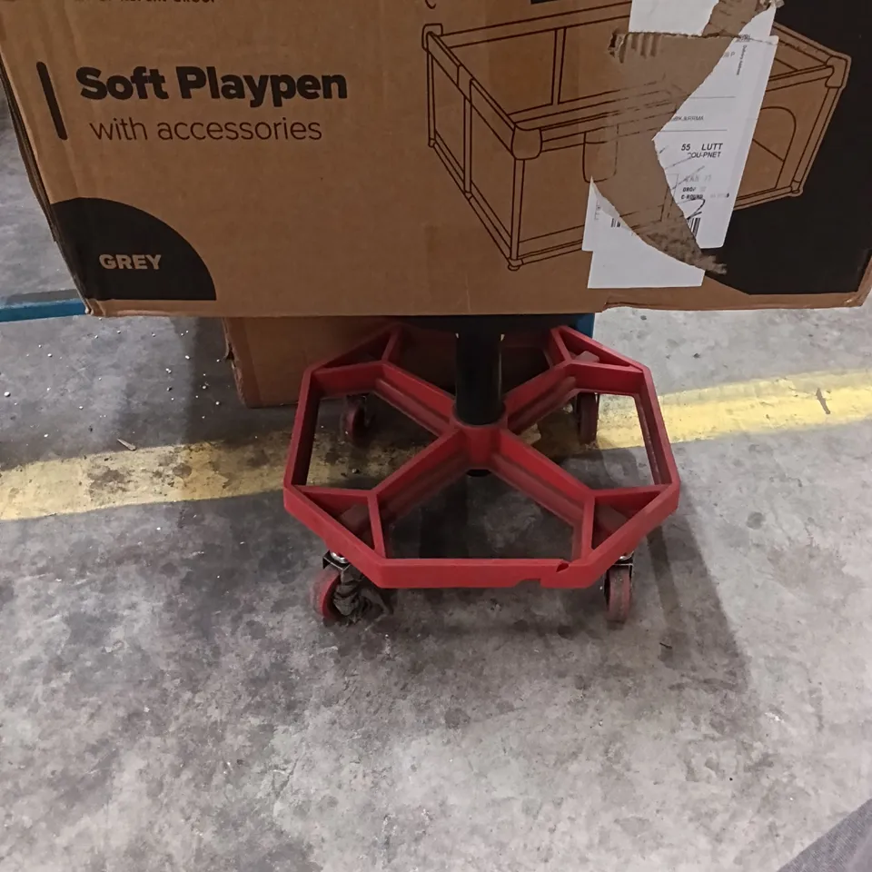 BOXED KEPLIN SOFT PLAYPEN WITH ACCESSORIES FOR KIDS GREY COLOUR 