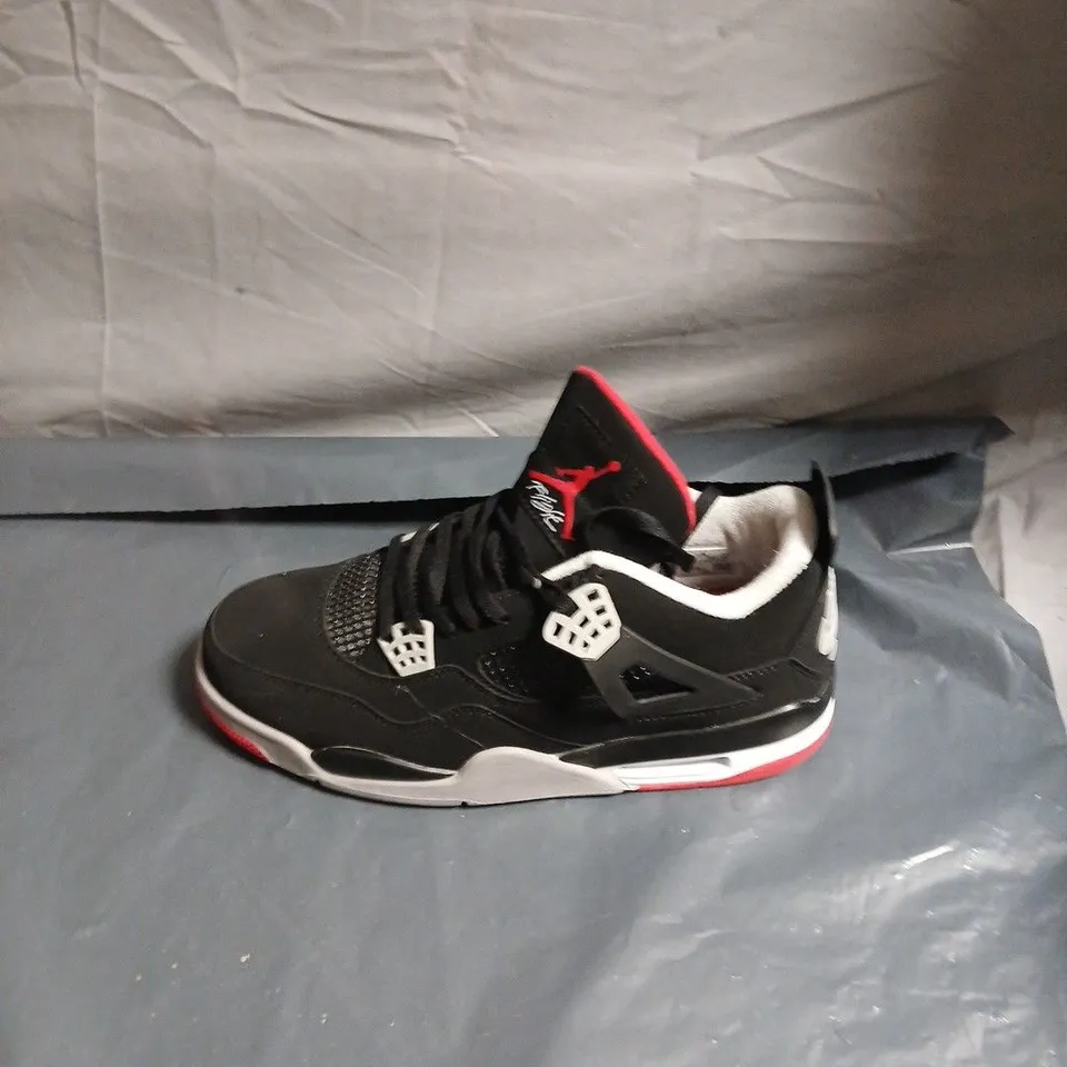 NIKE AIR JORDAN  RETRO SNEAKERS – BLACK/WHITE/RED - UK 11