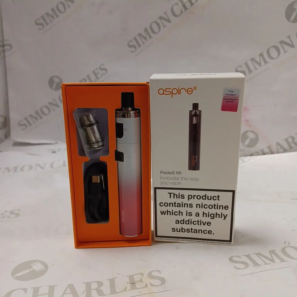 BOXED ASPIRE POCKEX KIT - PINK GRADIENT. 