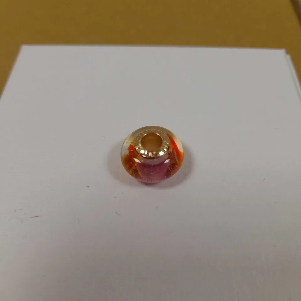 PANDORA GLITTERING SUNSET GLASS CHARM 