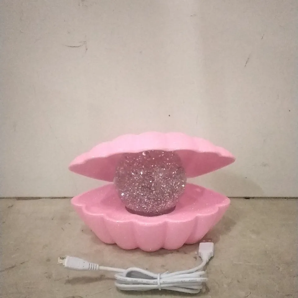 SENSE AROMA SEA SHELL LED COLOUR CHANGING LIGHT (PINK GLITTER)