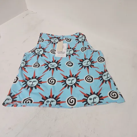 NEVER FULLY DRESSED BLUE SUN TANK TOP - UK XXXL