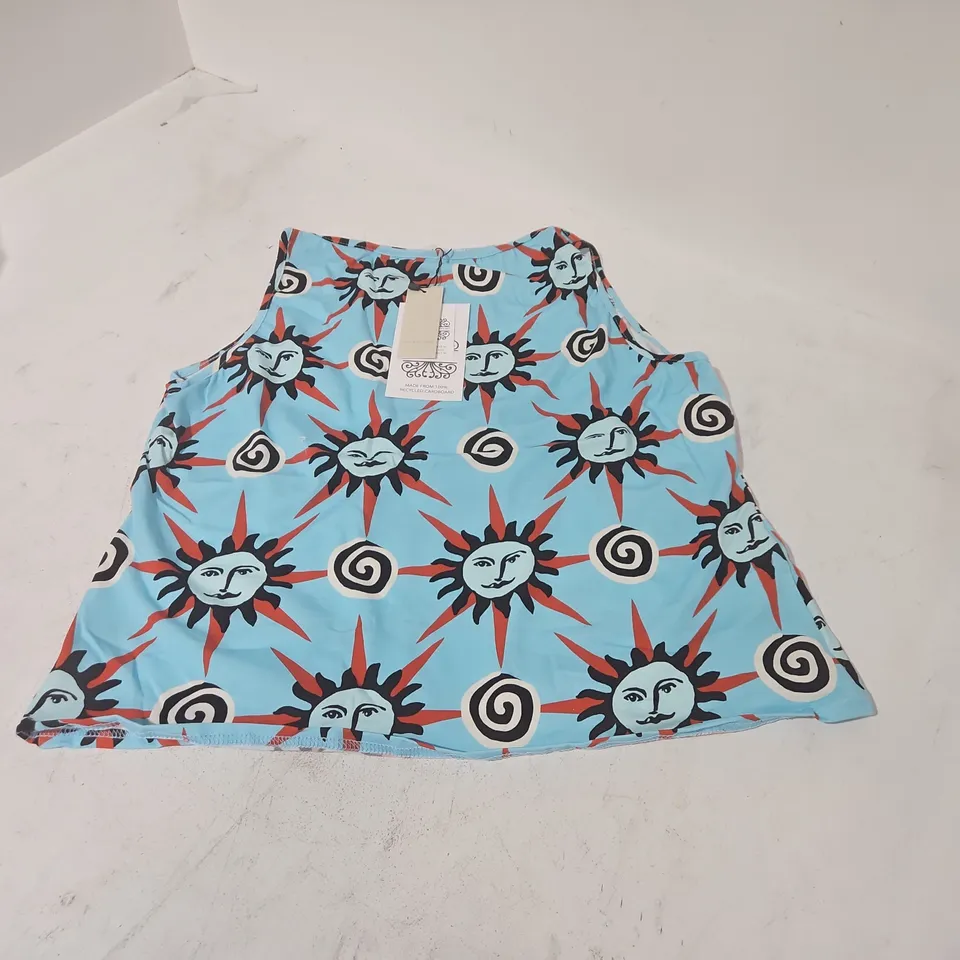 NEVER FULLY DRESSED BLUE SUN TANK TOP - UK XXXL