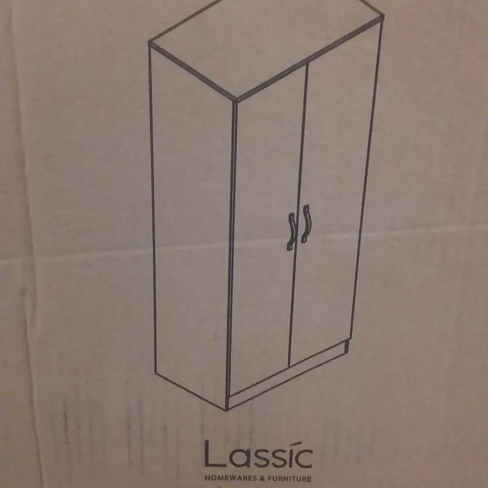 RIANO 2 DOOR WARDROBE WHITE (PACK 2 OF 2 ONLY)