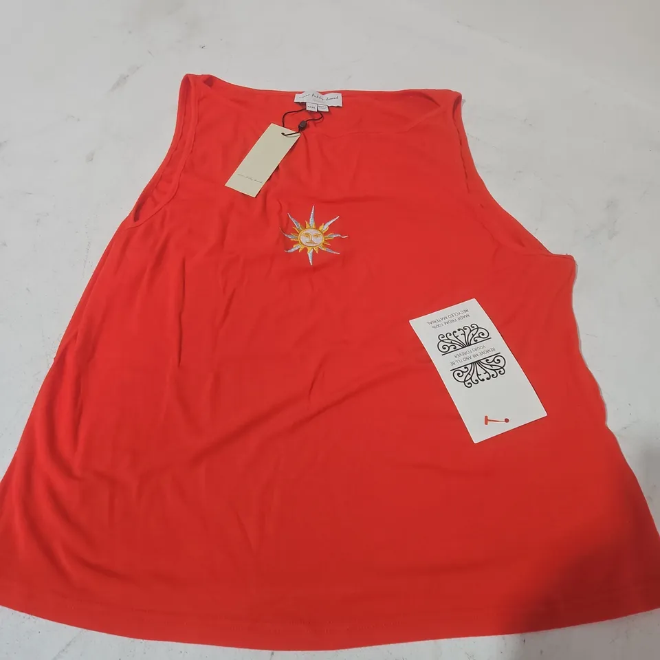 NEVER FULLY DRESSED SUN TWISTED STRAP TANK IN RED - UK 3XL