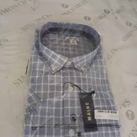 MAINE WOOVEN CHECK SHIRT SIZE XXL