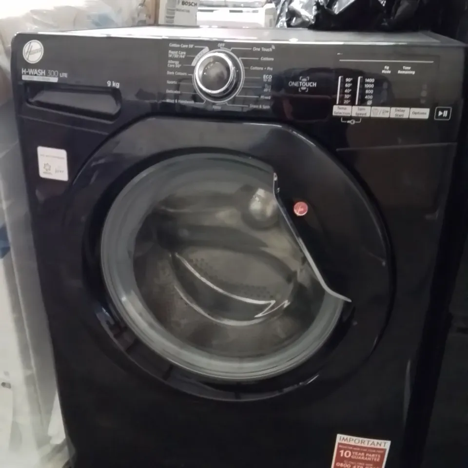 HOOVER H3W492DABB41-80 H-WASH 300 LITE WASHING MACHINE - BLACK 