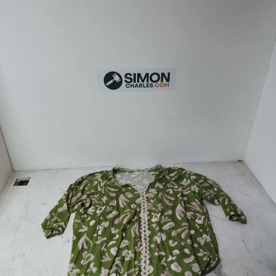 MONSOON WOMEN'S GREEN FLORAL DRESS – SIZE XXL