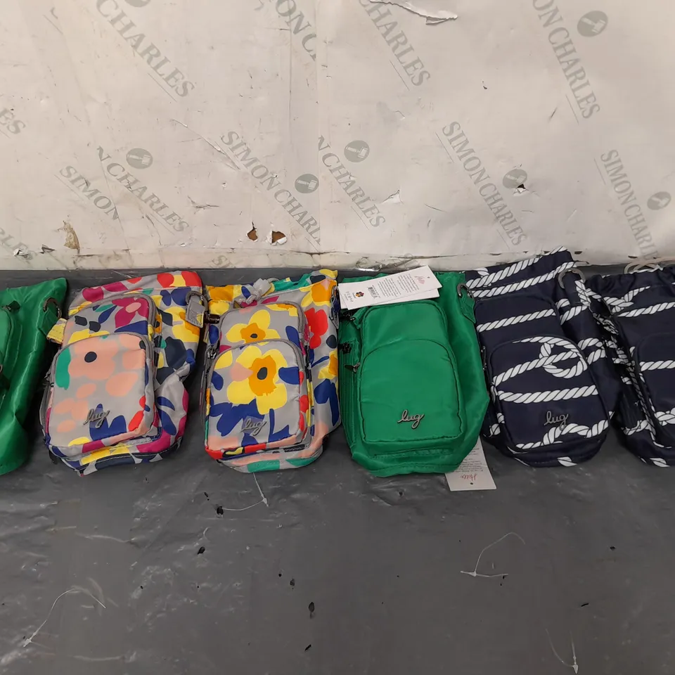 BOX OF 6 LUG HUGGIE BAGS IN VARIOUS STYLES