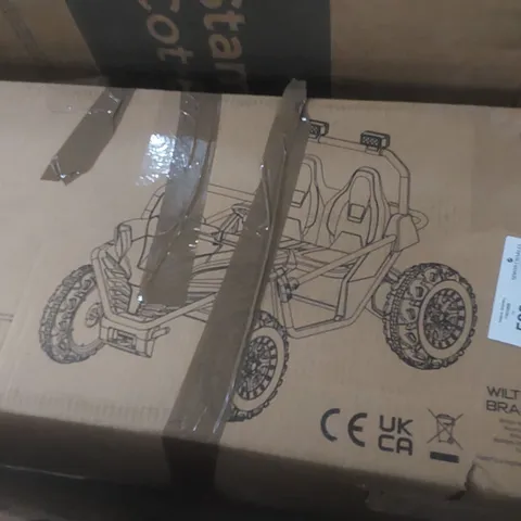 BOXED COBRA UTV ELECTRIC RIDE ON - YELLOW