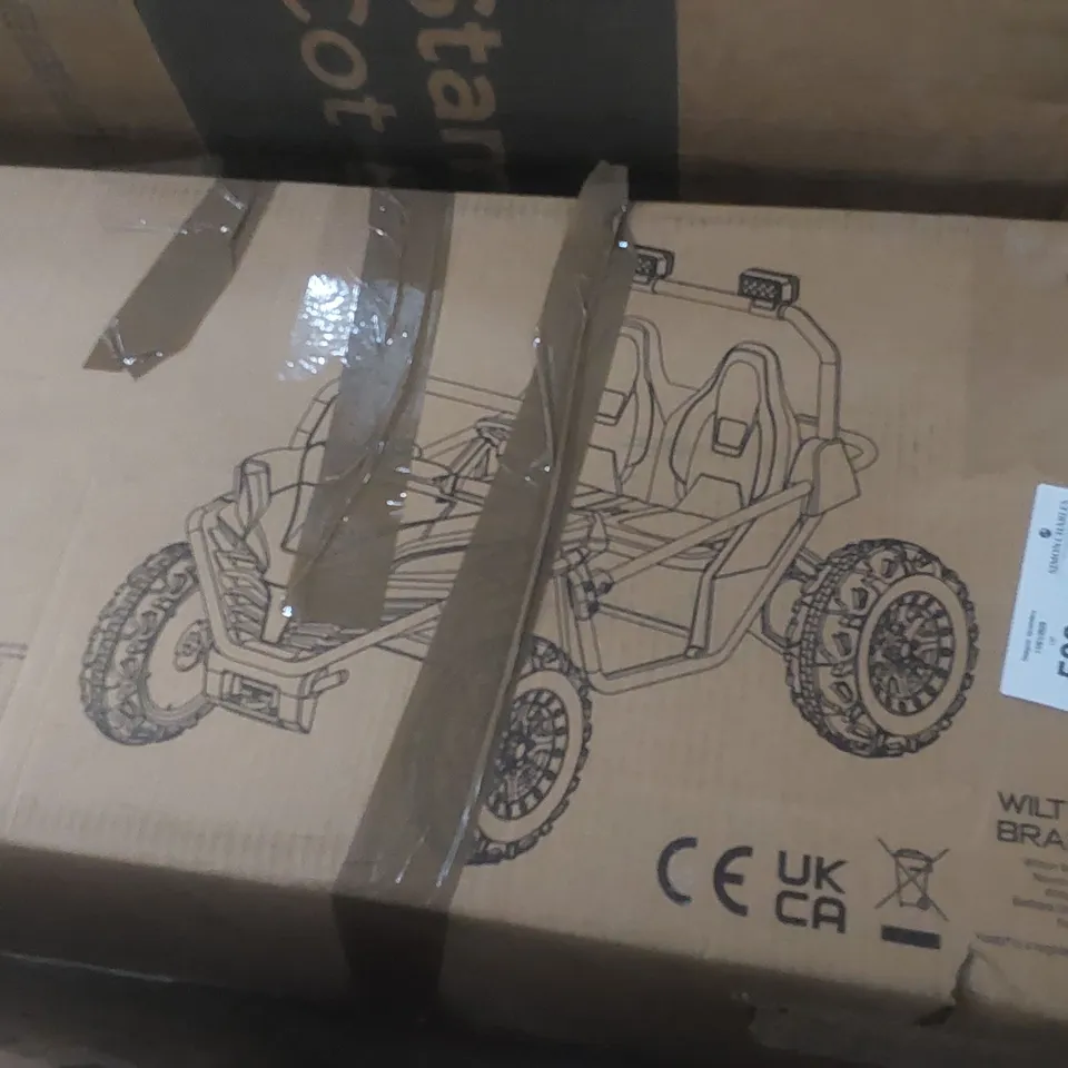 BOXED COBRA UTV ELECTRIC RIDE ON - YELLOW