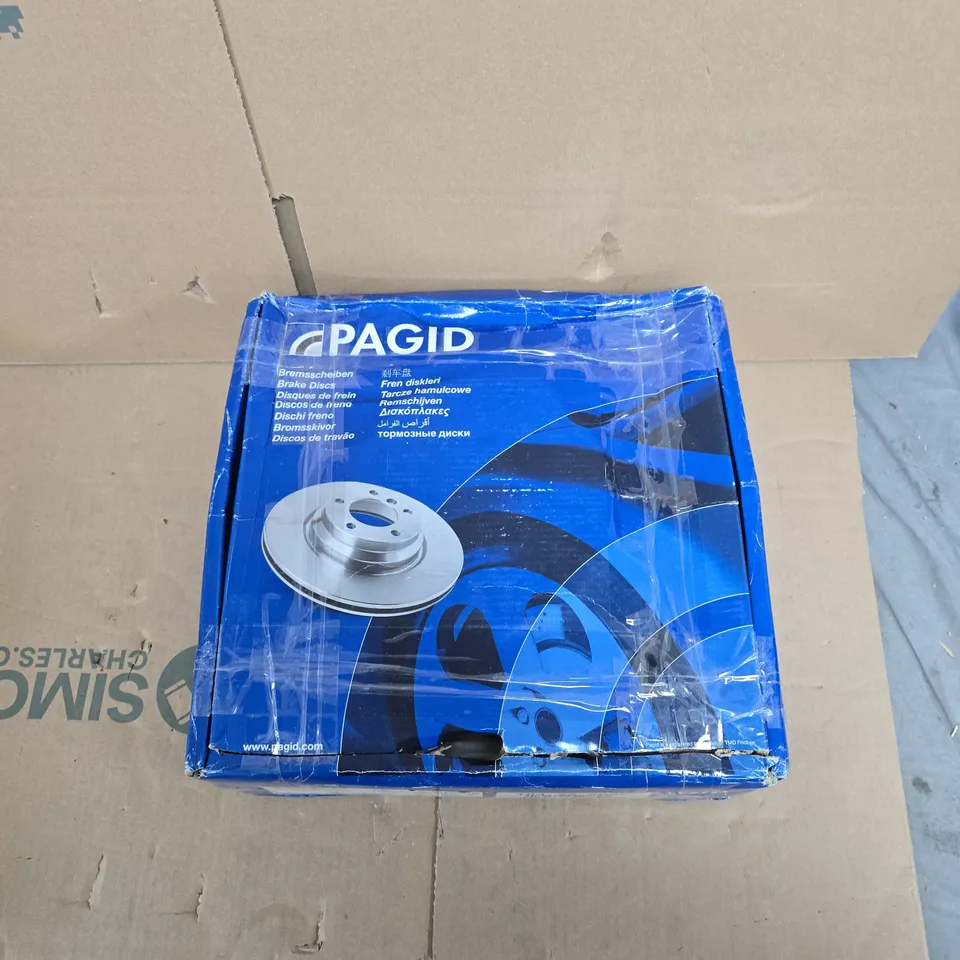 PAGID - PAIR OF  BRAKE DISC ROTORS (BOXED)