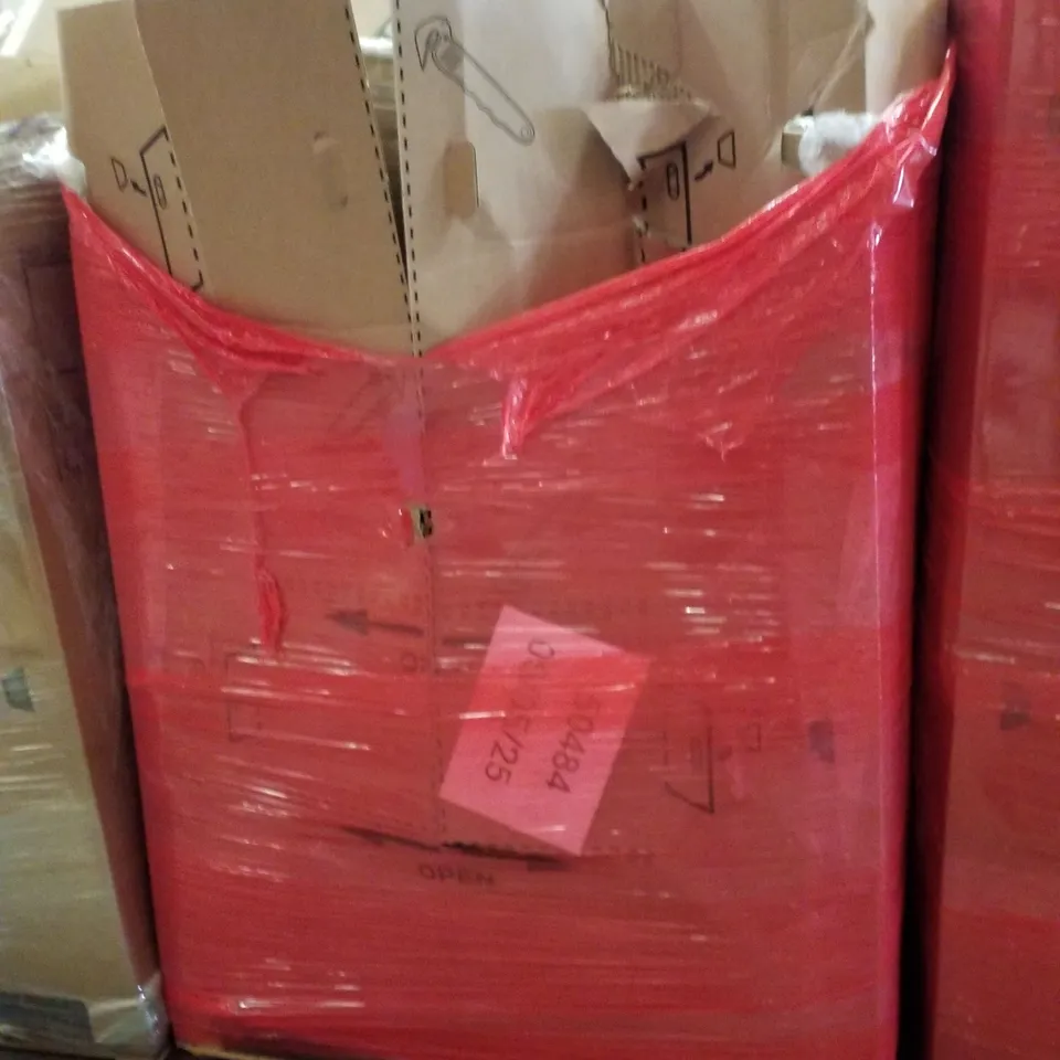 PALLET CONTAINING ASSORTED PRODUCTS INCLUDING SLEEPING BAG, TOILET SEATS, KNITTING MACHINE, UNDERSINK WATER FILTRATION & METAL TOWEL RACK