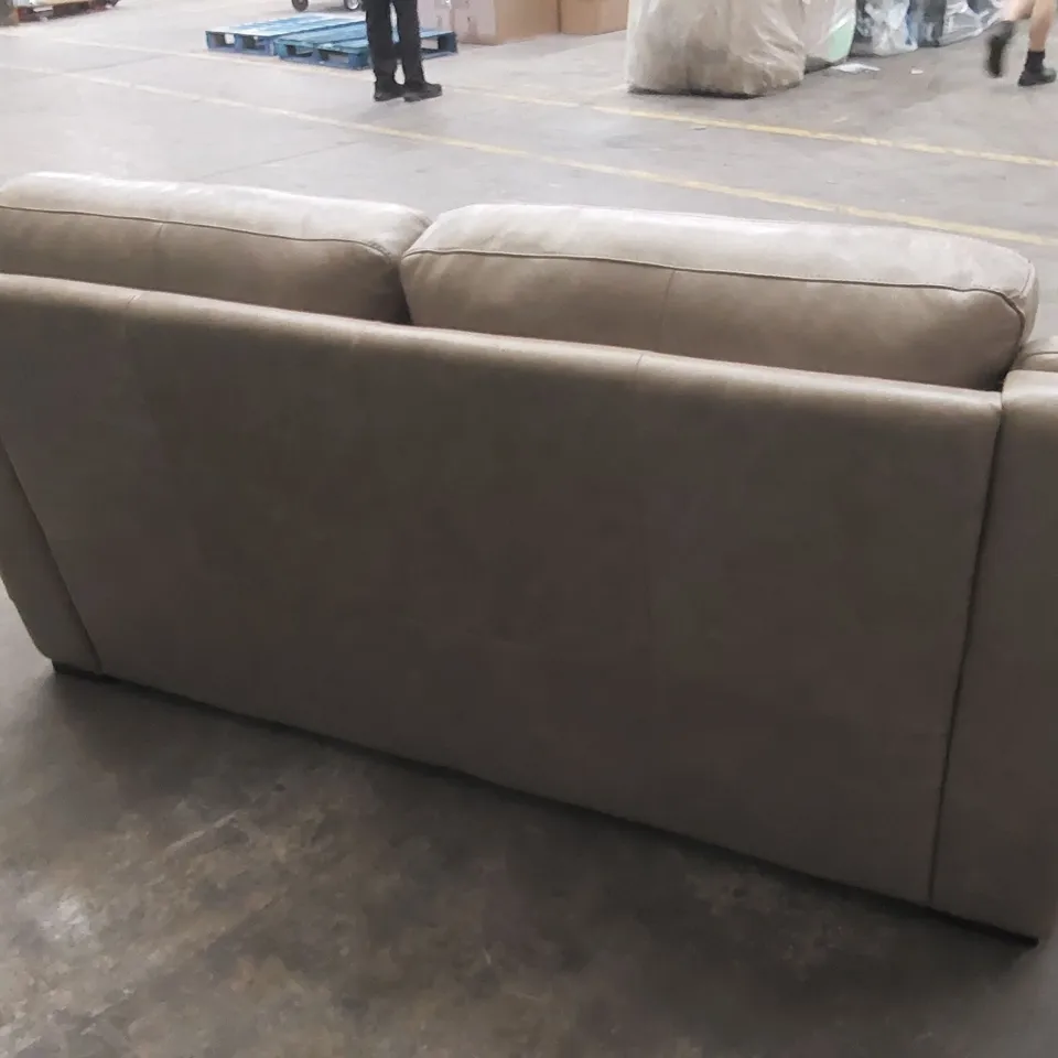 QUALITY DESIGNER ITALIAN MADE DEGANO 3 SEATER LEATHER SOFA