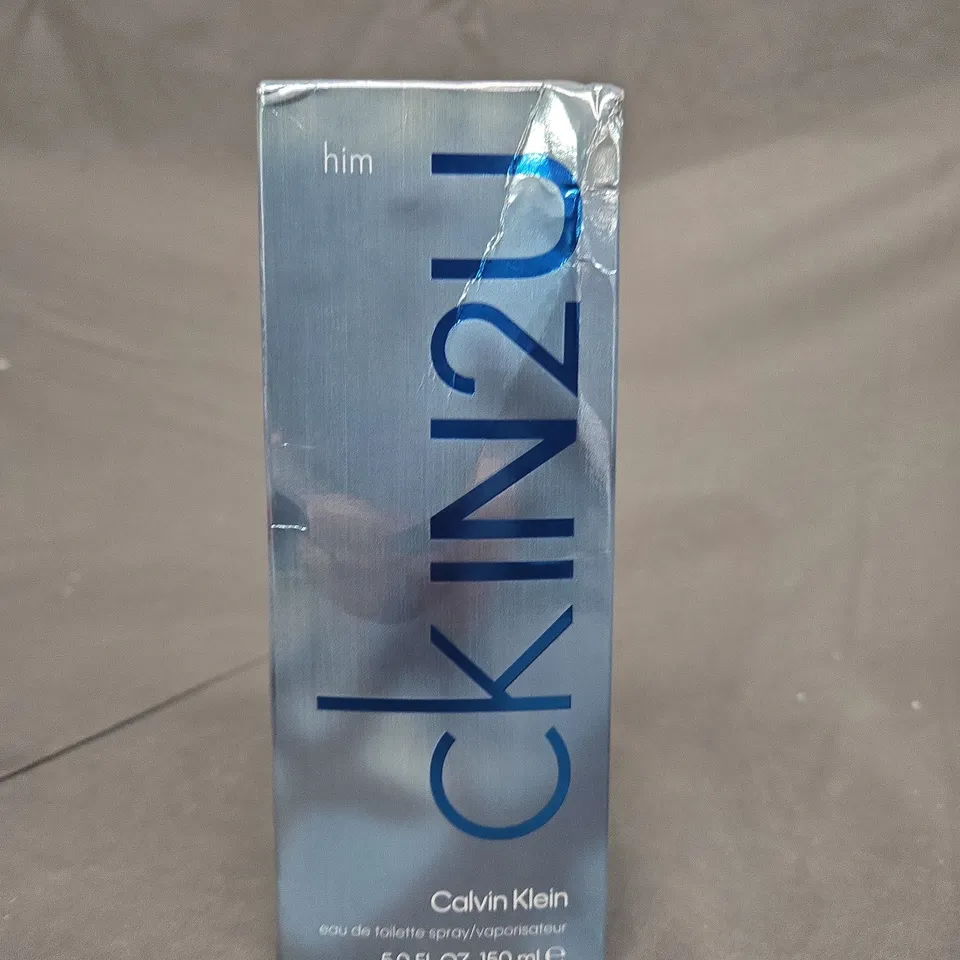 SEALED CALVIN KLEIN CKIN2U HIM EAU DE TOILETTE 150ML  RRP £62